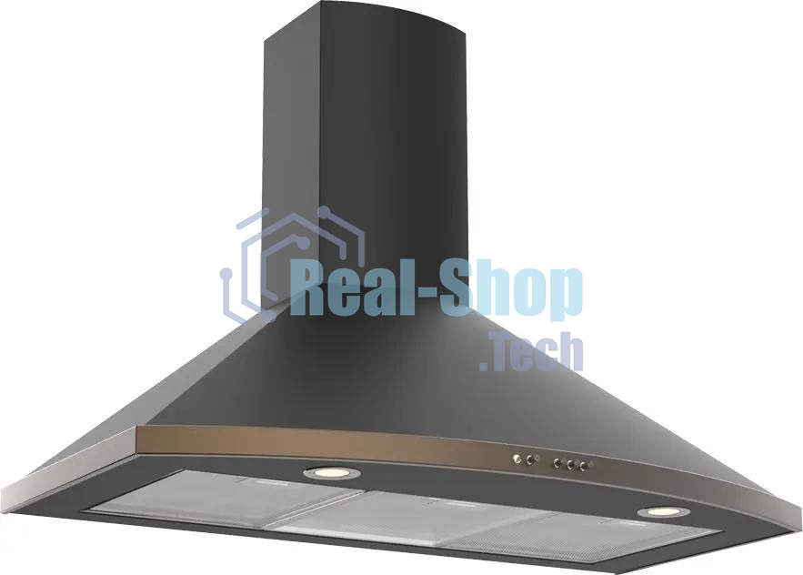 Вытяжка каминная Elikor Сигма 90П-650-К3Д антрацит/бронза, 90 см, 650 куб. м/ч, 56 дБ