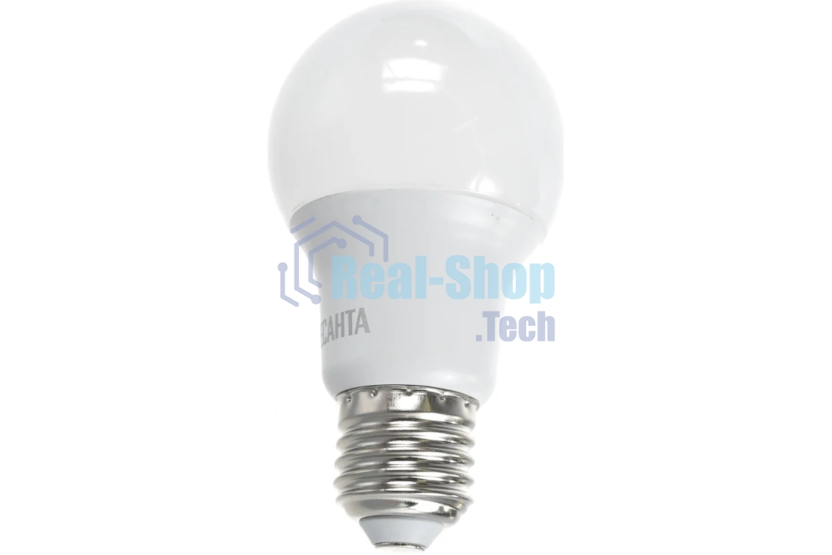 Лампа светодиодная Ресанта LL-R-A60-7W-230-4K-E27 груша, 7 Вт, нейтральный, Е27