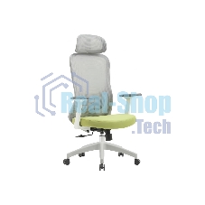 Кресло Cactus CS-GMC515-GYGN серый, сетка, подголовник