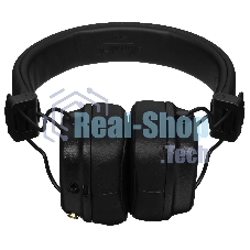 Беспроводные/проводные наушники Marshall Major IV черный, накладные, Bluetooth + проводной, беспроводная зарядка, до 80 ч