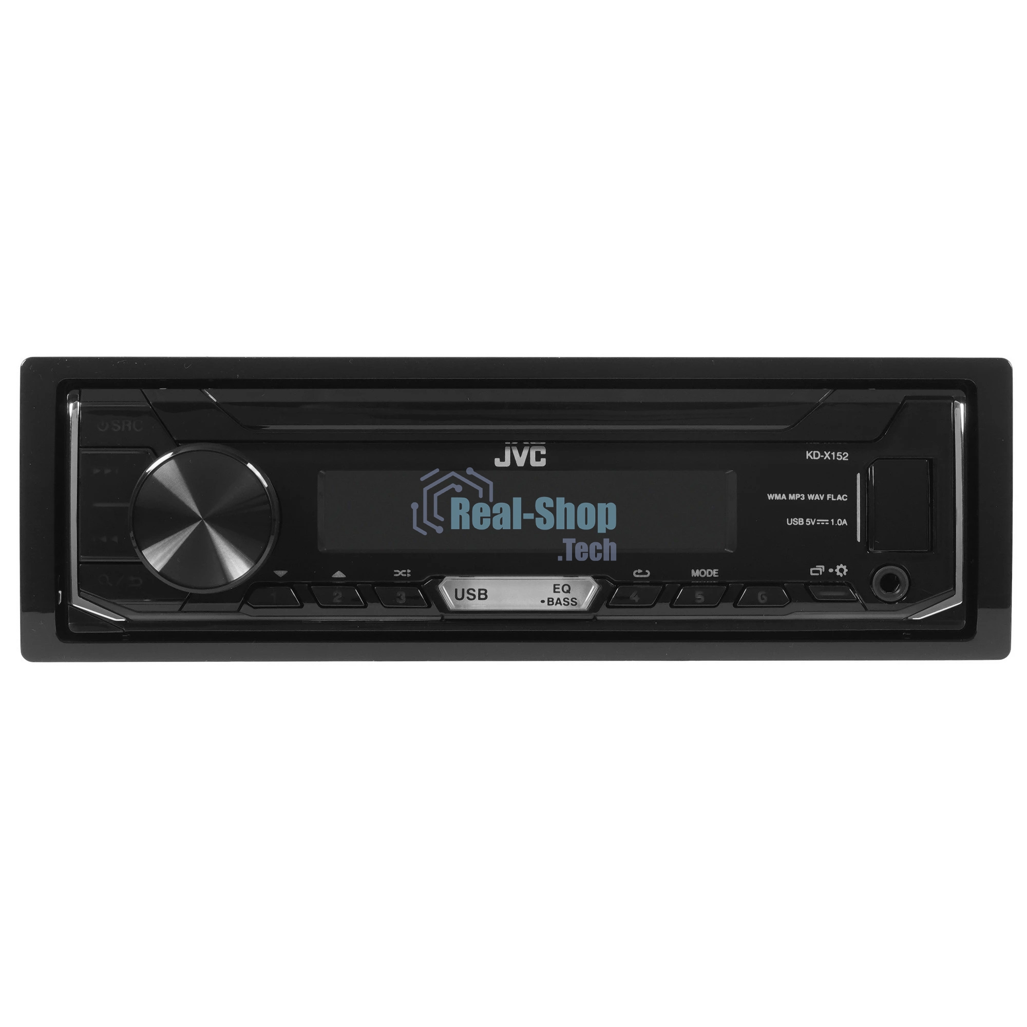 Автомагнитола JVC KD-X152M, 1 DIN, USB Type-A, AUX, съёмная панель