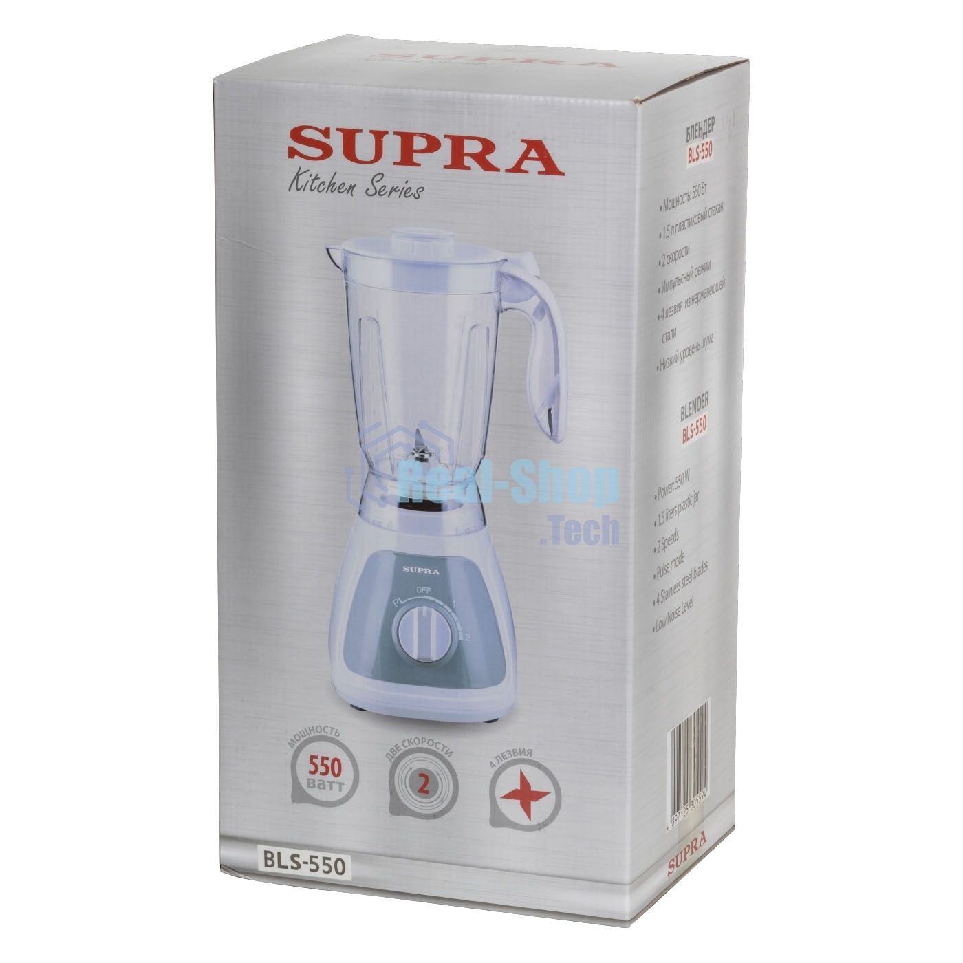 Блендер стационарный SUPRA BLS-550 550Вт белый