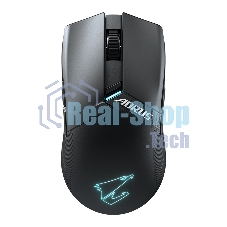 Мышь беспроводная/проводная Gigabyte GM-AORUS M6 черный, 26000 dpi, радиоканал, USB, кнопки - 8