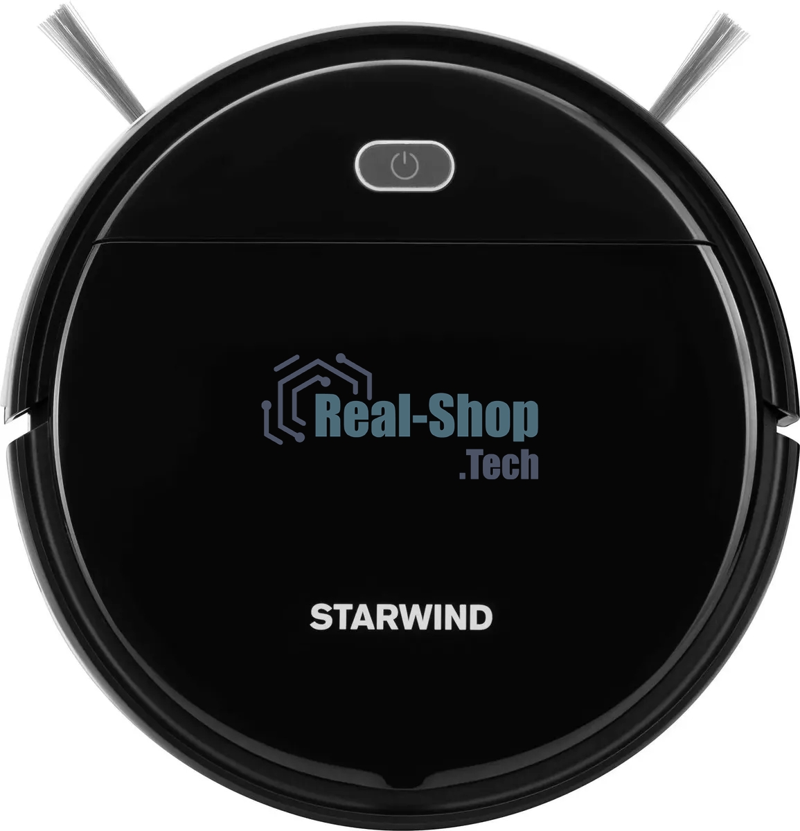 Робот-пылесос Starwind SRV3950 черный, 18 Вт, 1500 мА·ч Li-Ion, уборка влажная/сухая, пылесборник контейнер 0.2 л