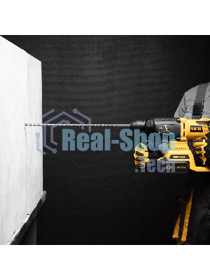 Бур по бетону Denzel двойная спираль, Cobalt W-tip, 10x460 мм, SDS PLUS