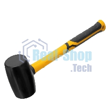 Киянка резиновая Denzel 680 г, черная, фибергласовая рукоятка c TPR покрытием