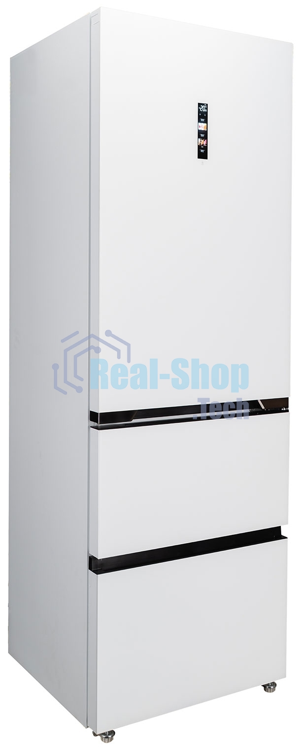 Холодильник DeLonghi DMFS 19PINF BB MATTEO белый трехкамерный 279/166л морозилка снизу, No Frost