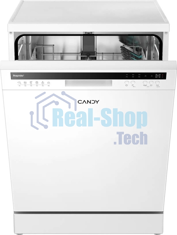 Посудомоечная машина Candy Rapido CF 4A7E0W-08, белый, 59.8 см, 14 компл., 49 дБ, класс A