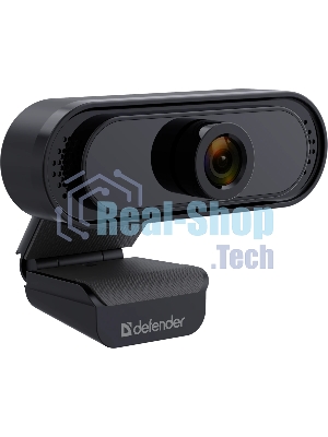 Веб-камера Defender G-lens 2581 1920x1080, 30 кадр/с, USB, микрофон, автофокус, крепление на мониторе