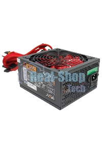 Блок питания Ginzzu PC700 14CM(Red) 80 PLUS black,APFC,24+4p,2 PCI-E(6+2), 7*SATA, 4*IDE,оплетка, кабель питания,цветная коробка