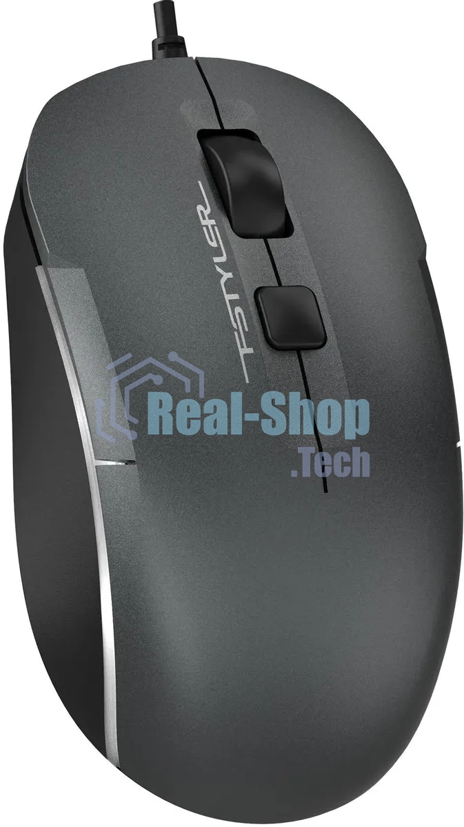 Мышь проводная A4Tech Fstyler FM26 серый/черный, 1600 dpi, USB, кнопки - 4