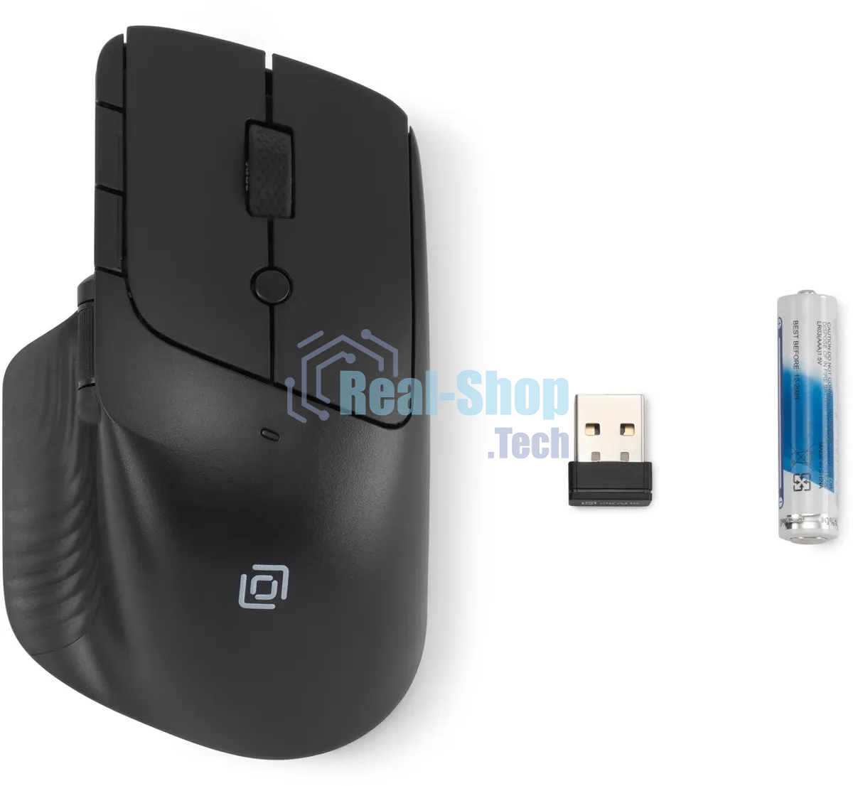Мышь беспроводная Oklick 501MW черный, 2400 dpi, радиоканал, USB, кнопки - 6