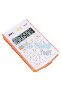 Калькулятор карманный Deli E39217/OR оранжевый 8-разр.