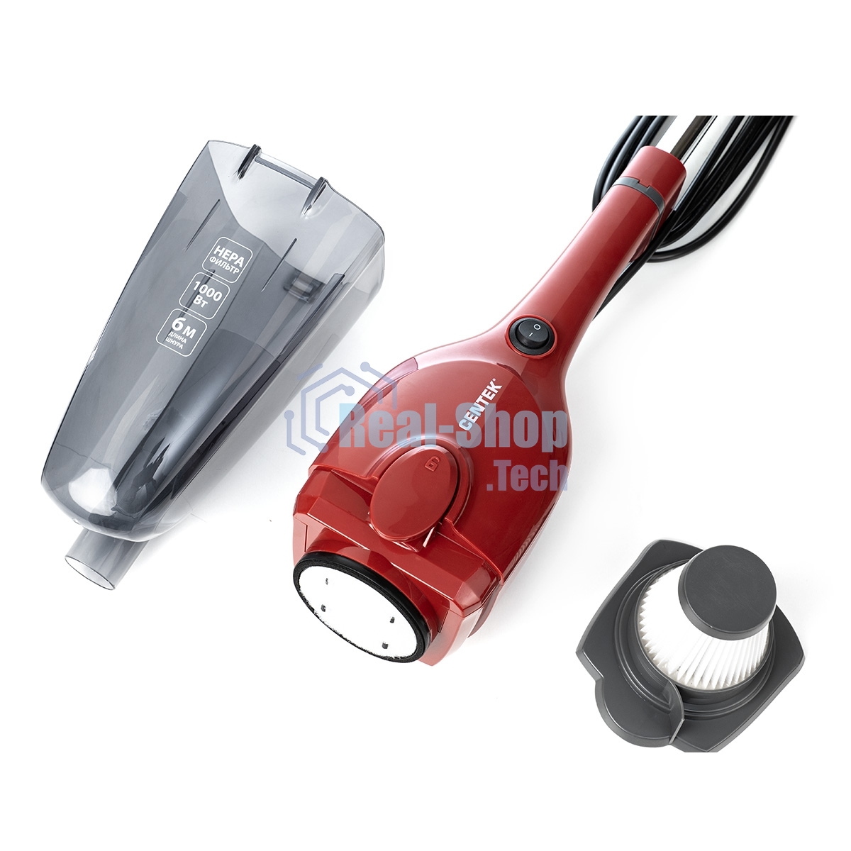 Пылесос вертикальный Centek CT-2565 (красный)