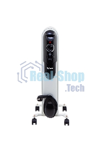 Обогреватель масляный MTX OCH-1500, белый, 1500 Вт, 15 м2, термостат