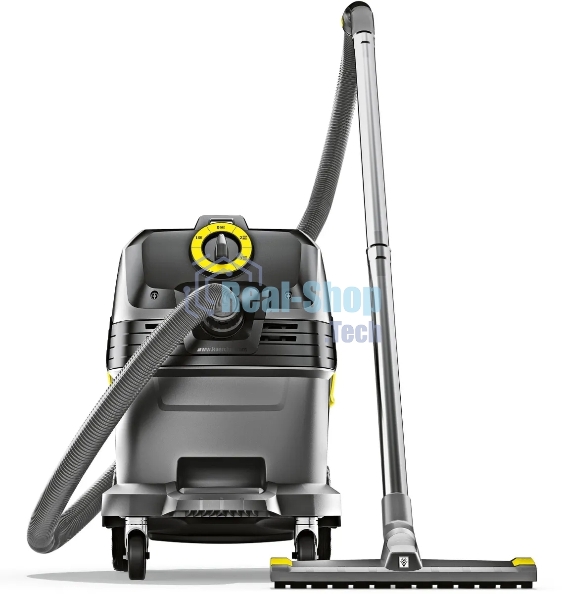 Строительный пылесос Karcher NT 30/1 Tact L серый, 1380 Вт, уборка сухая/сбор воды, пылесборник мешок/контейнер, 30 л
