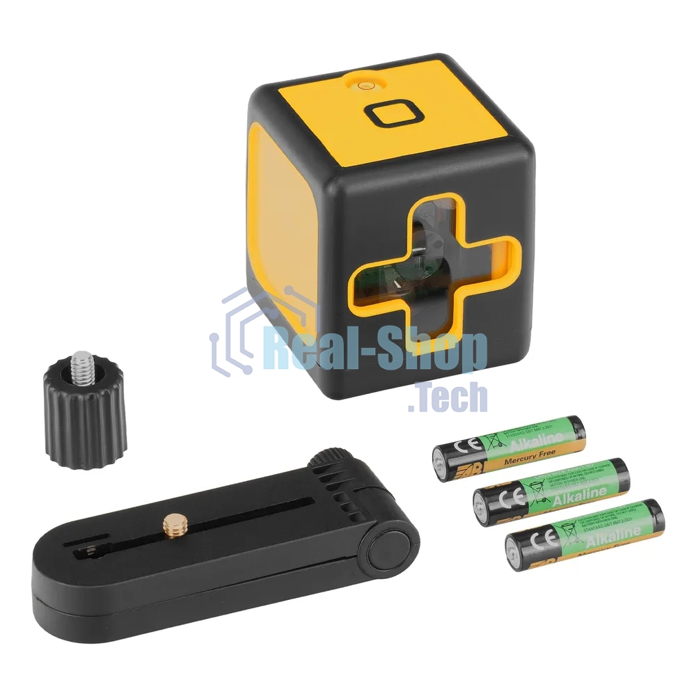 Лазерный уровень Denzel DQB, 30 м, зеленый луч, батарейки, сумка