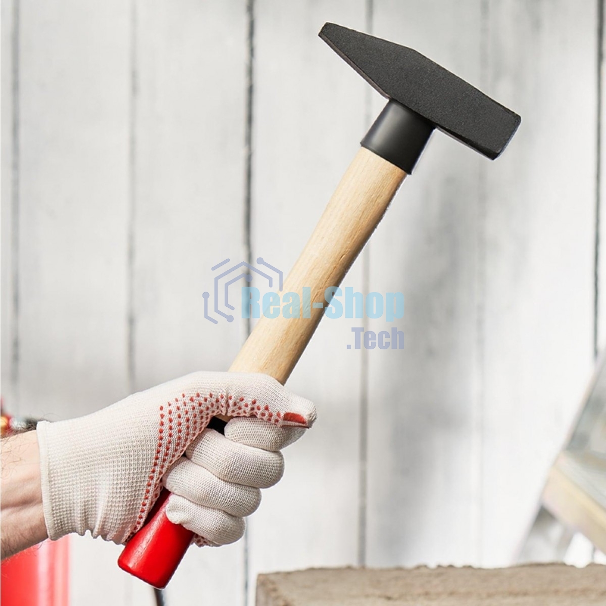 Молоток слесарный Rexant 12-8106 с деревянной рукояткой, 600 г
