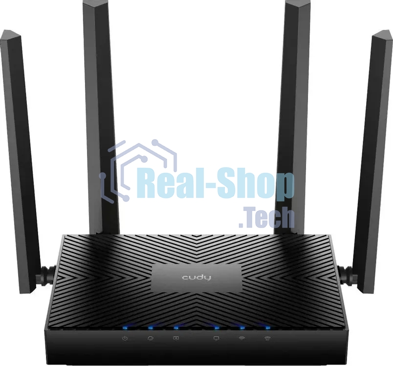 Роутер беспроводной Cudy WR3000E 2.0 Гигабитный роутер Wi-Fi 6 AX3000, 2,4/5 ГГц, до 2976 Мбит/с, 5x1 Гбит/с, IPv6, 4 антенны, черный