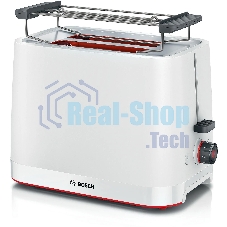 Тостер Bosch TAT3M121 белый, 950 Вт, 2 слота