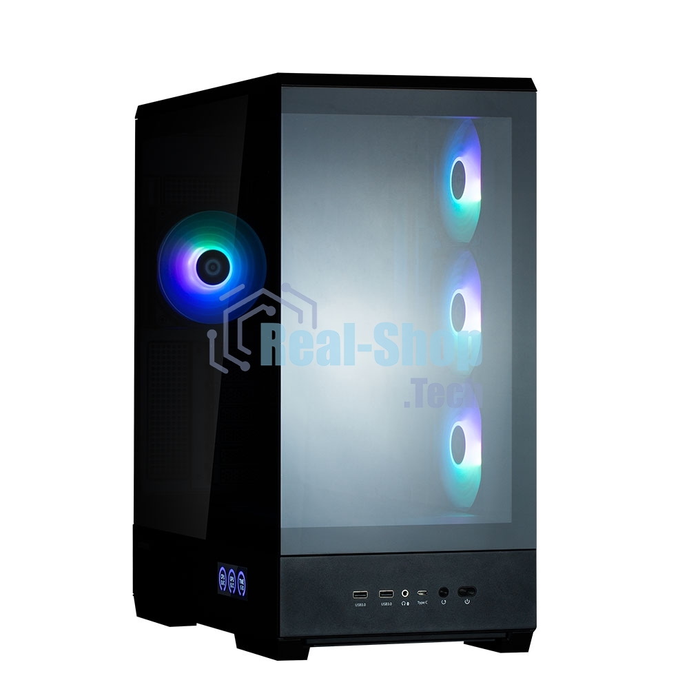 Компьютерный корпус ZALMAN P50 DS, ATX, черный, WINDOW, 2x3.5