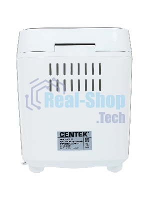 Хлебопечка Centek CT-1415 белый/серебристый, 860 Вт, 1.5 кг, 15 программ
