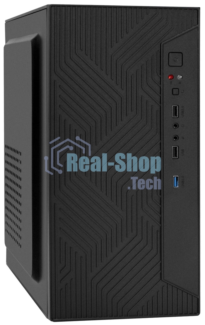 Компьютерный корпус Minitower ExeGate BAA-303U-UNS500 (mATX, БП UNS500 с вент. 12см, 2хUSB+1хUSB 3.0, HD Audio, черный)