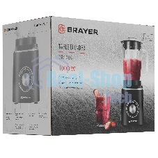 Блендер стационарный Brayer BR1209 черный, 1000 Вт, плавная регулировка