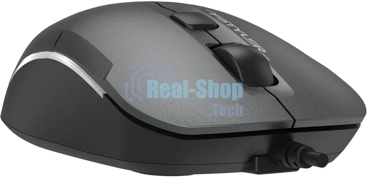 Мышь проводная A4Tech Fstyler FM26 серый/черный, 1600 dpi, USB, кнопки - 4