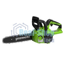 Цепная пила аккумуляторная GreenWorks G24CS25K4, 24V, 25 см, c АКБ 4А·ч и ЗУ (2007707UB)