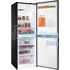 Холодильник Nordfrost NRB 151 B черный, двухкамерный 170/115 л морозилка снизу, ручная разморозка