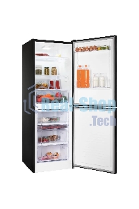 Холодильник Nordfrost NRB 151 B черный, двухкамерный 170/115 л морозилка снизу, ручная разморозка