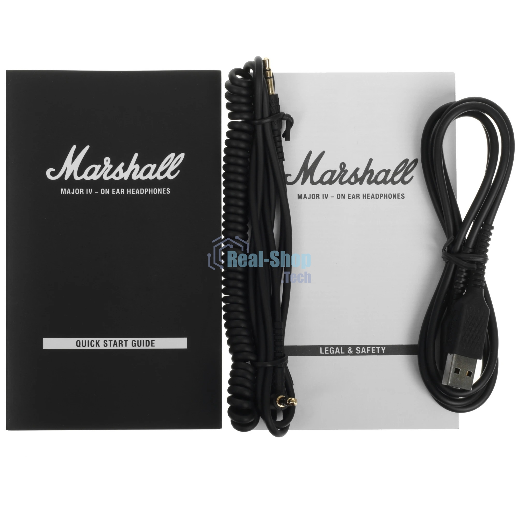 Беспроводные/проводные наушники Marshall Major IV черный, накладные, Bluetooth + проводной, беспроводная зарядка, до 80 ч