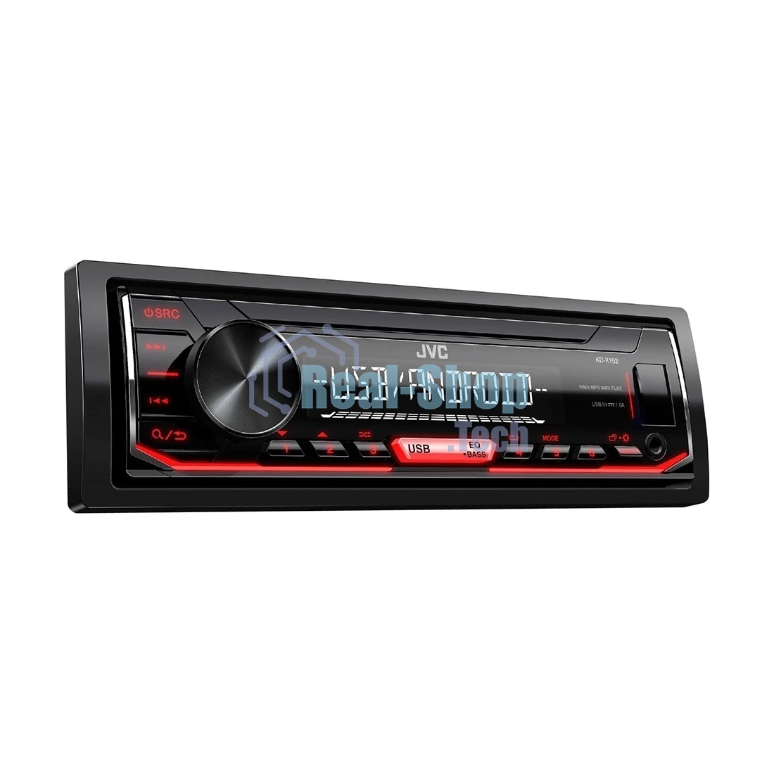 Автомагнитола JVC KD-X152M, 1 DIN, USB Type-A, AUX, съёмная панель
