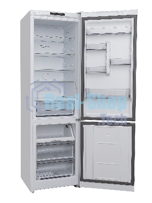 Холодильник Hotpoint HT 5200 C S серебристый двухкамерный 240/83л морозилка снизу, No Frost