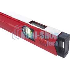 Уровень алюминиевый Matrix магнитный, 1000 мм, фрезерованный, 3 глазка, усиленный