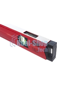 Уровень алюминиевый Matrix магнитный, 1000 мм, фрезерованный, 3 глазка, усиленный