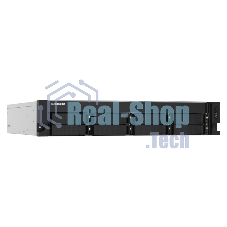 Сетевое хранилище без дисков SMB QNAP TS-832PXU-4G 8-Bay AL324 quad-core 1.7 GHz 2U rackmount NAS, 4Gb DDR4 UDIMM RAM (max 1x16Gb), SATA 6Gb/s, 2x 10GbE SFP+ LAN, 2x2.5 GbE LAN, 1x PCIe Gen2 x2 slot. W/o RAIL-B02