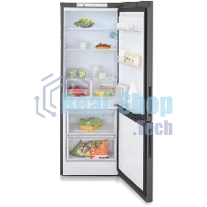 Холодильник Бирюса Б-W6034 графит матовый двухкамерный 210/85л морозилка снизу