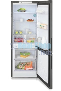 Холодильник Бирюса Б-W6034 графит матовый двухкамерный 210/85л морозилка снизу