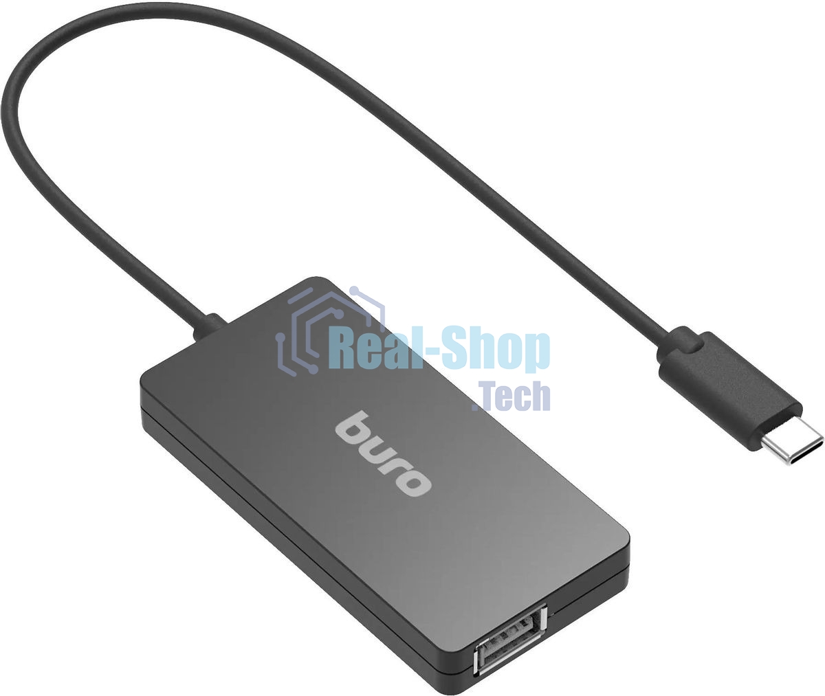 Разветвитель USB Buro BPH-C-1730 4порт. черный