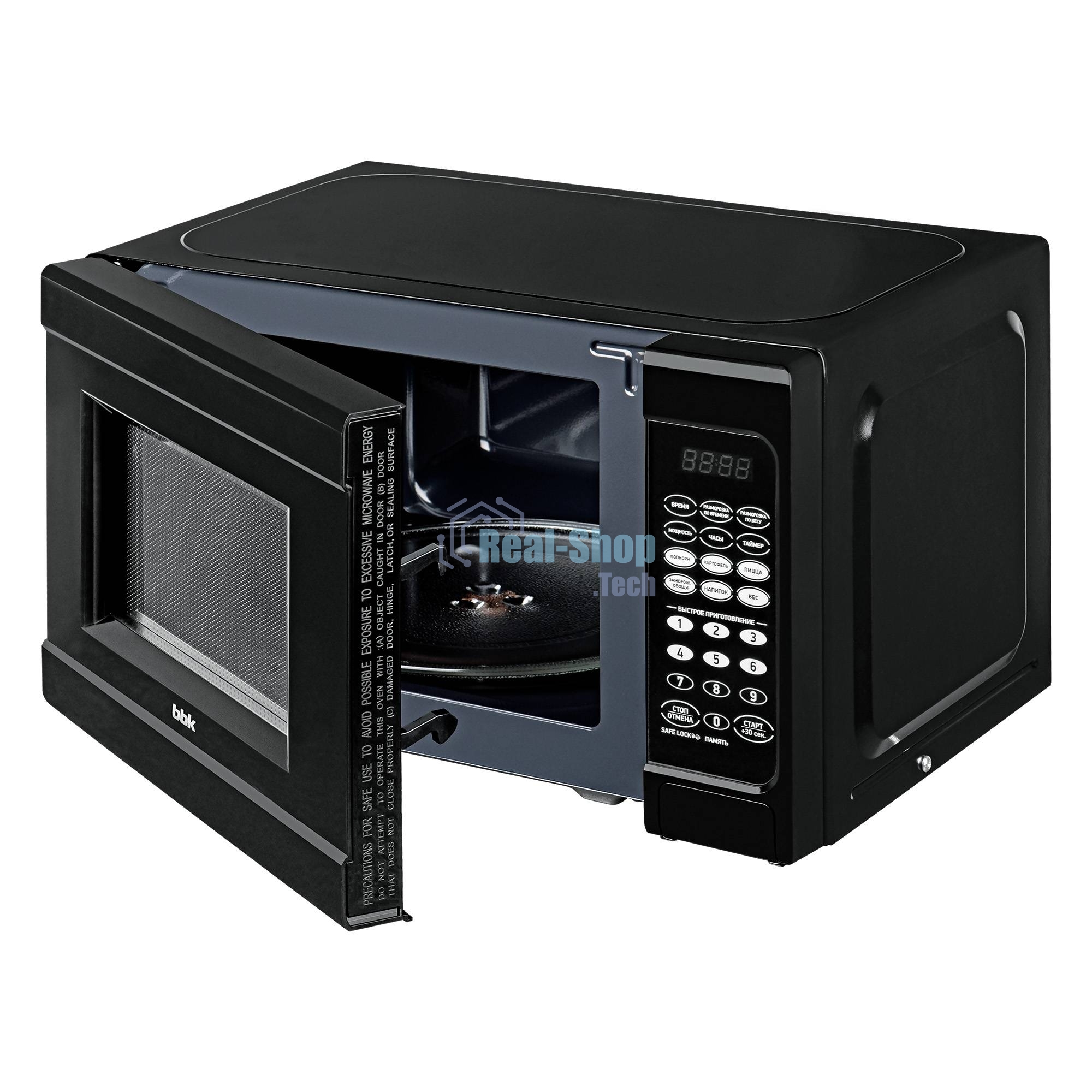 Микроволновая печь BBK 20MWS-727S/B черный, 20 л, 700 Вт, сенсор