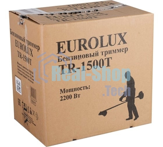 Бензиновый триммер Eurolux TR-1500T 70/2/17 2-х тактный, 1,5 кВт, ширина 255мм, бак 700мл, 7кг