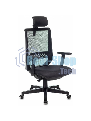 Кресло Бюрократ EXPERT TW-01 черный, сетка, подголовник