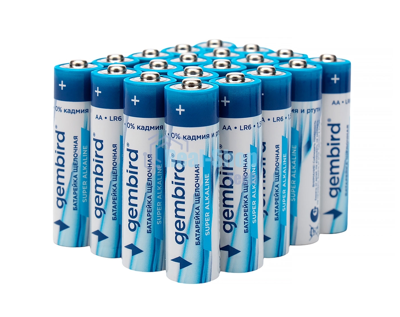 Батарейки щелочные/алкалиновые Gembird Gb-LR03-20B, тип AAA, 20шт, коробка