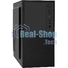 Компьютерный корпус Minitower ExeGate BAA-308U2-UNS350 (mATX, БП UNS350 с вент. 12см, 1хUSB/2хUSB 3.0, HD Audio, черный)
