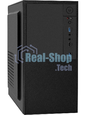 Компьютерный корпус Minitower ExeGate BAA-308U2-UNS350 (mATX, БП UNS350 с вент. 12см, 1хUSB/2хUSB 3.0, HD Audio, черный)