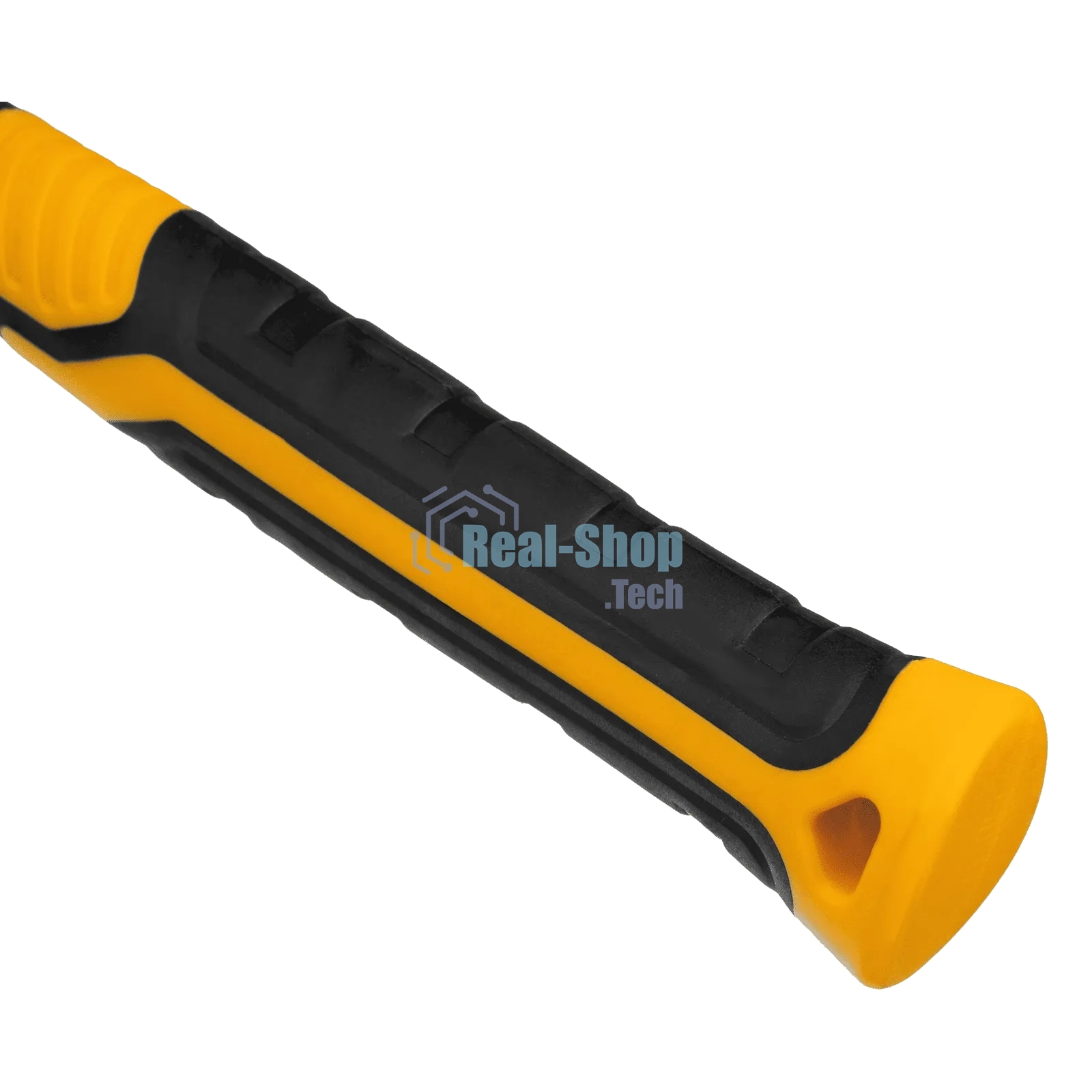 Киянка резиновая Denzel 450 г, черно-белая, фибергласовая рукоятка c TPR покрытием