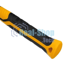 Киянка резиновая Denzel 450 г, черно-белая, фибергласовая рукоятка c TPR покрытием