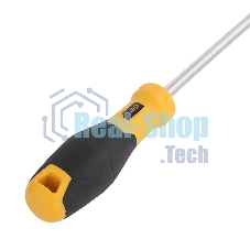 Крестовая отвертка Deli DL638250 PH3x250мм Материал: CR-V. Двухкомпонентная ручка. Хромированная.